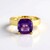 Anello in argento con Ametista del Marocco