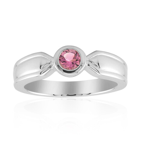 Anello in argento con Tormalina Rosa Brasiliana (Pallanova)