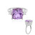 Anello in argento con Ametista Rose de France