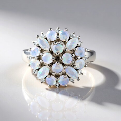 Anello in argento con Opale di Welo