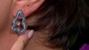Pendientes en plata con Piedra de luna azul (Adela Silber)