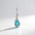 Ciondolo in argento con Apatite Blu