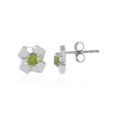 Peridot-Silberohrringe (de Melo)