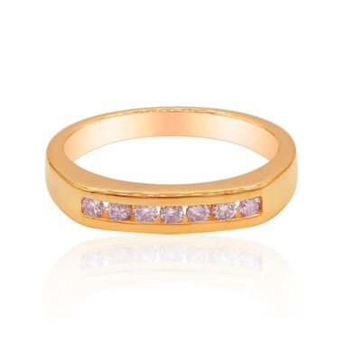 Pinkfarbener I3 Argyle-Brillant-Goldring (Mark Tremonti)