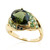 14K Moldavite Gold Ring