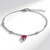 Bracciale in argento con Topazio Rosa