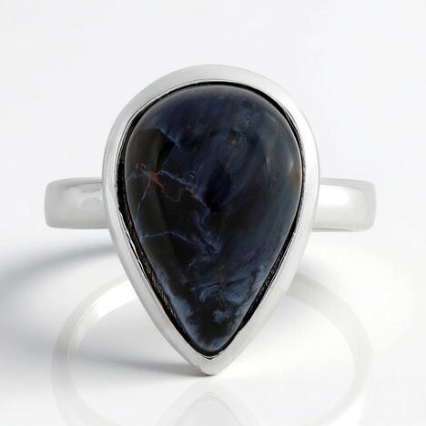 Anello in argento con Pietersite