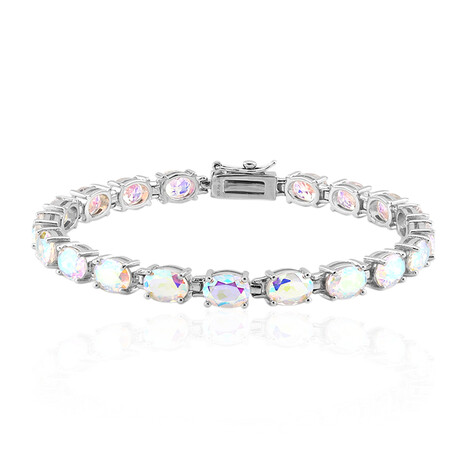 Mondlicht-Quarz-Silberarmband