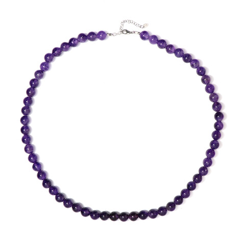 Amethyst Silver Necklace
