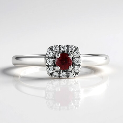 Anello in argento con Rubino Tanzania