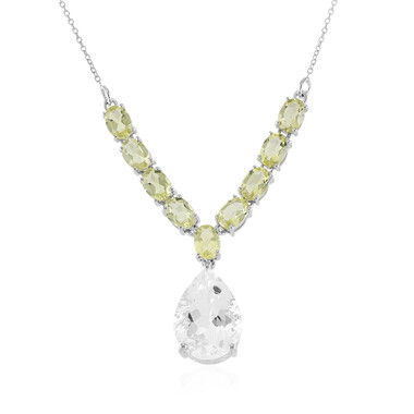 Quarz-Silbercollier