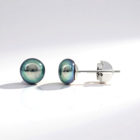 Orecchini in argento con Perla di Acqua Dolce