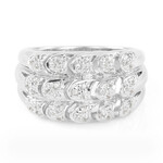 Anello in argento con Zaffiro Bianco