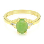 Kaiserlicher Chrysopras-Silberring