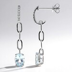 14K AAA Brazilian Aquamarine Gold Earrings (CIRARI)