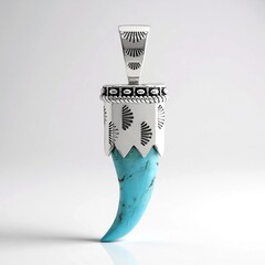 Ciondolo in argento con Turchese Kingman Mohave Blu (Jones Lee)