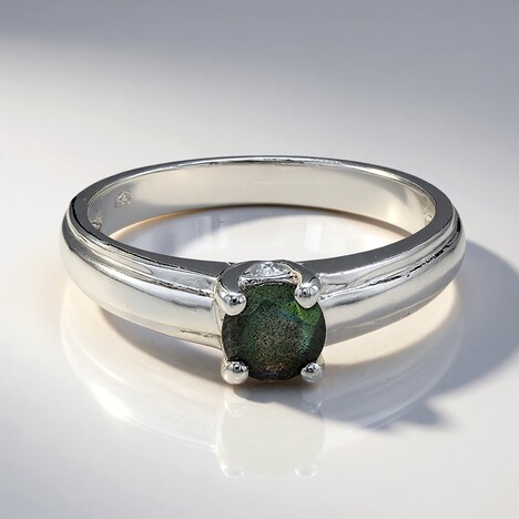 Anello in argento con Spectrolite