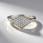 Bague en argent et Zircon