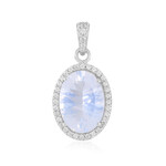 Colgante en plata con Cuarzo azul lunar