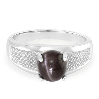 Anello da uomo in argento con Scapolite Occhio di Gatto