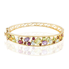 Brazalete en plata con Citrino de color limón