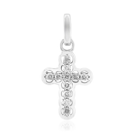 Zilveren hanger met I1 (G) Diamanten (Annette)