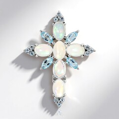 Pendentif en argent et Opale Welo