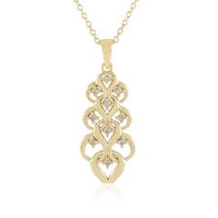 I2 Schokoladen-Brillant-Silberhalskette