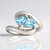 Anello in argento con Acquamarina del Mozambico (Pallanova)