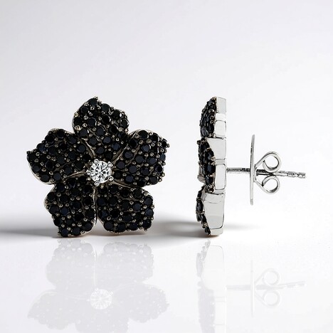 Orecchini in argento con Zircone (Dallas Prince Designs)