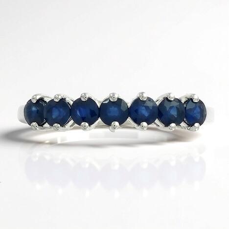 Anello in oro con Zaffiro Ceylon Blu (CIRARI)