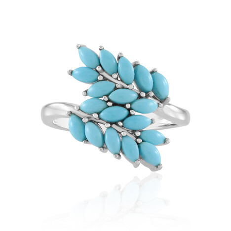 Anillo en plata con Turquesa bella durmiente (Faszination Türkis)