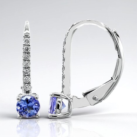 Orecchini in oro con Tanzanite AAA
