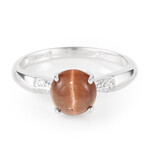 Anello in argento con Scapolite Occhio di Gatto