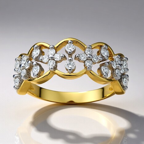 Anello in oro con Diamante SI1 (G) (Annette)