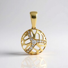 Pendentif en or et Diamant I3 (H) (Ornaments by de Melo)