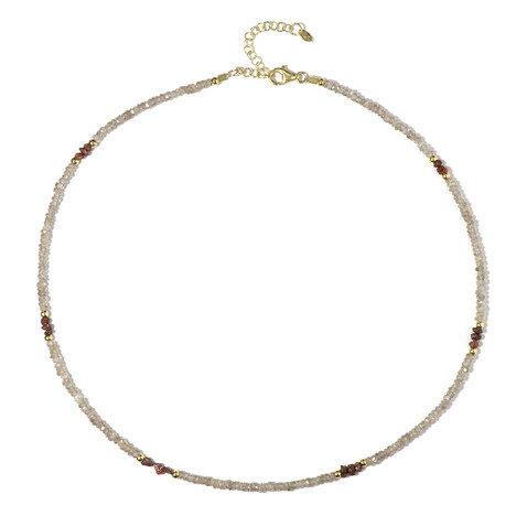 Fancy-Zirkon-Silberhalskette