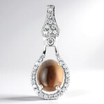 Ciondolo in argento con Agata Botswana