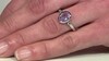 Anillo en plata con Amatista Rosa de Francia