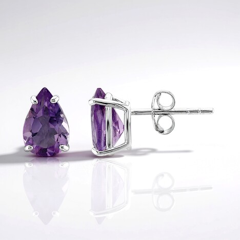 Orecchini in argento con Ametista