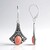 Orecchini in argento con Rodocrosite (Jones Lee)