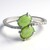 Anello in argento con Crisoprasio Imperiale
