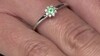Anillo en plata con Esmeralda de Colombia