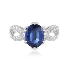 Anillo en plata con Cianita de Nepal