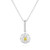 Collar en plata con Diamante amarillo I2