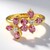 Bague en or et Saphir Padparadscha non chauffé (AMAYANI)