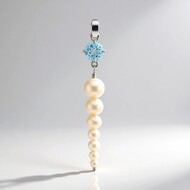 Ciondolo in argento con Topazio Blu Cielo (Michelle Albala)