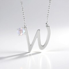 Collana in argento con Pietra di Luna Arcobaleno