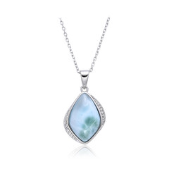 Collana in argento con Larimar