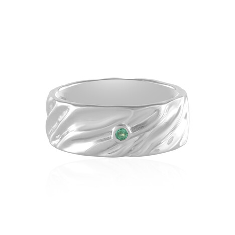Colombian Emerald Silver Ring (de Melo)